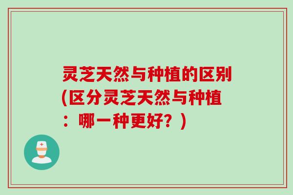 灵芝天然与种植的区别(区分灵芝天然与种植：哪一种更好？)