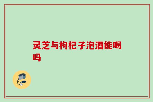 灵芝与枸杞子泡酒能喝吗