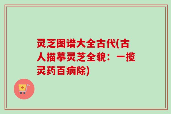 灵芝图谱大全古代(古人描摹灵芝全貌：一揽灵药百除)