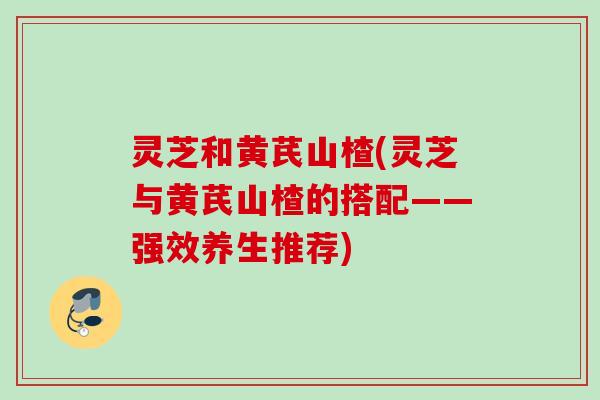 灵芝和黄芪山楂(灵芝与黄芪山楂的搭配——强效养生推荐)