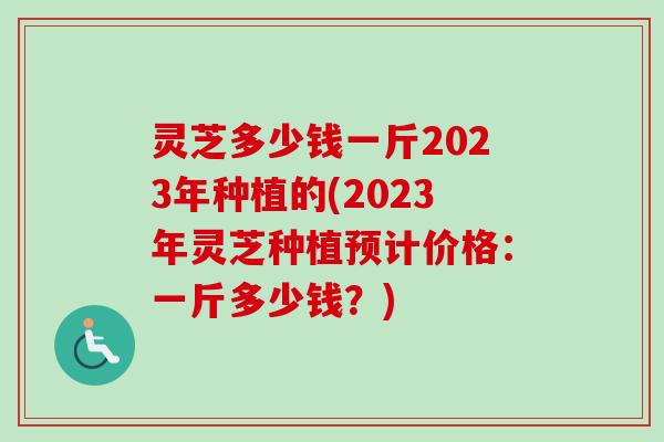灵芝多少钱一斤2023年种植的(2023年灵芝种植预计价格：一斤多少钱？)