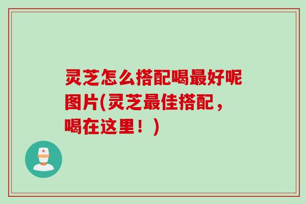 灵芝怎么搭配喝最好呢图片(灵芝最佳搭配，喝在这里！)