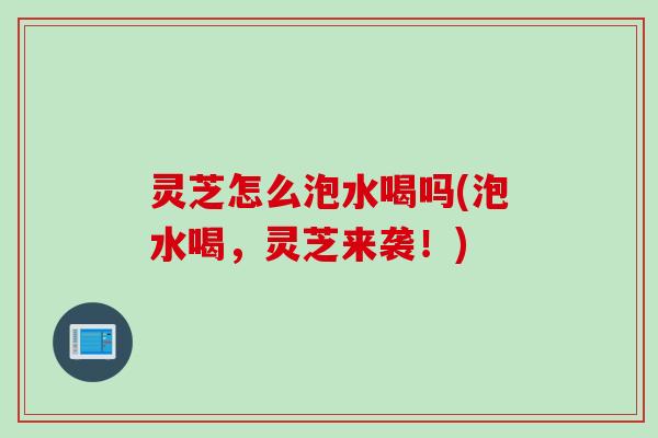 灵芝怎么泡水喝吗(泡水喝，灵芝来袭！)
