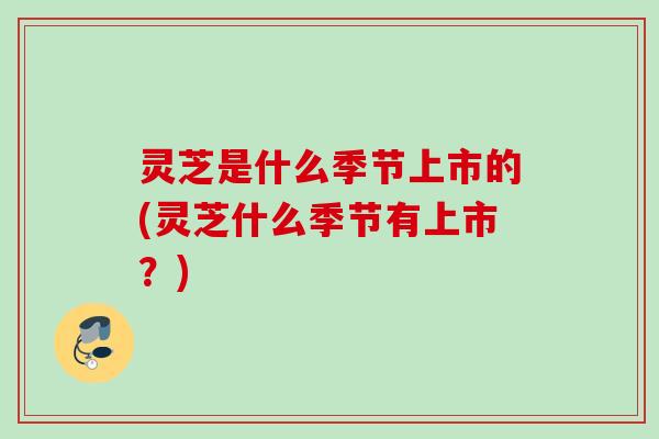 灵芝是什么季节上市的(灵芝什么季节有上市?) 灵芝是什么季节上市的(灵芝什么季节有上市?)