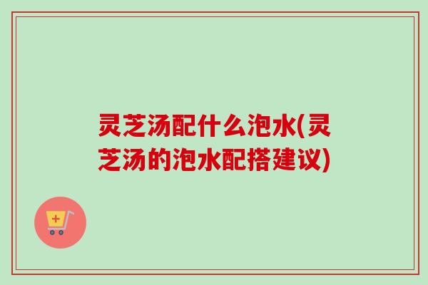 灵芝汤配什么泡水(灵芝汤的泡水配搭建议)