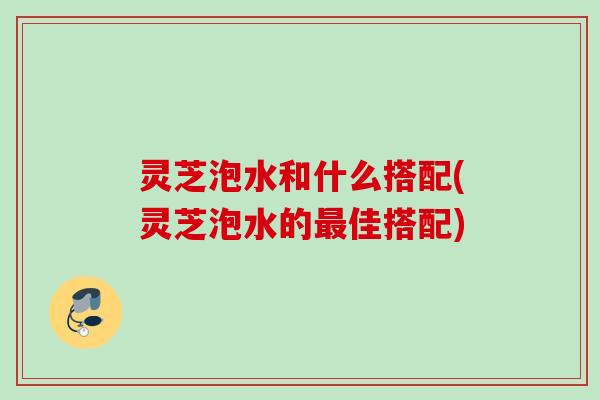 灵芝泡水和什么搭配(灵芝泡水的最佳搭配)