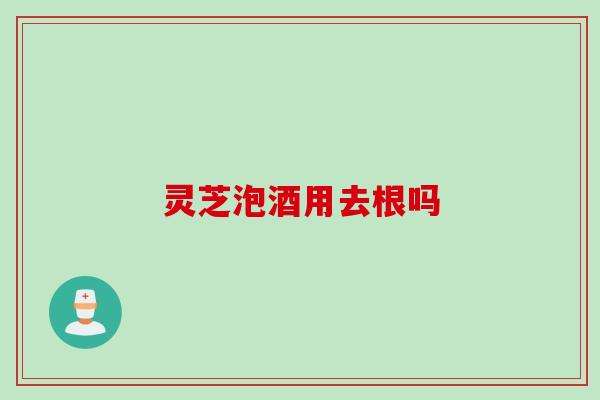 灵芝泡酒用去根吗