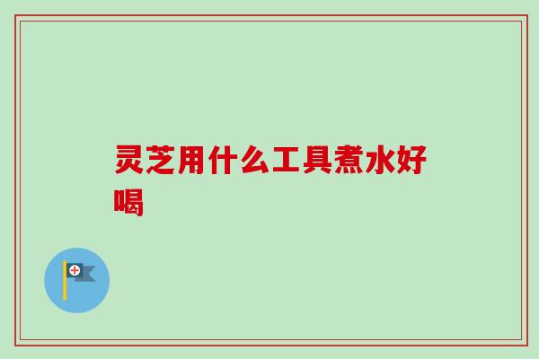 灵芝用什么工具煮水好喝