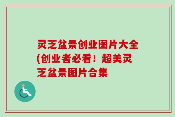 灵芝盆景创业图片大全(创业者必看！超美灵芝盆景图片合集
