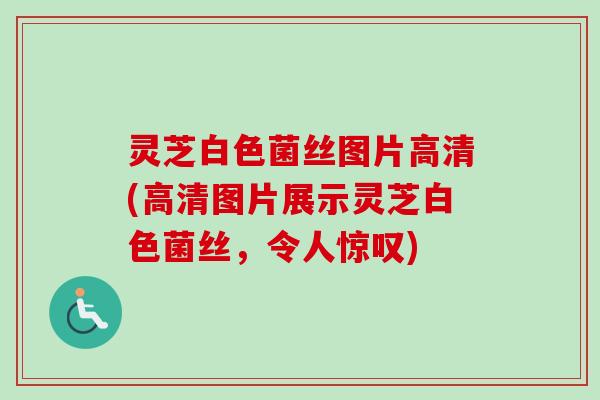 灵芝白色菌丝图片高清(高清图片展示灵芝白色菌丝，令人惊叹)