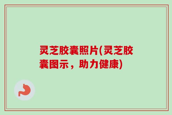 灵芝胶囊照片(灵芝胶囊图示，助力健康)
