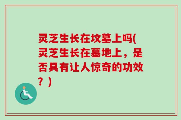 灵芝生长在坟墓上吗(灵芝生长在墓地上，是否具有让人惊奇的功效？)