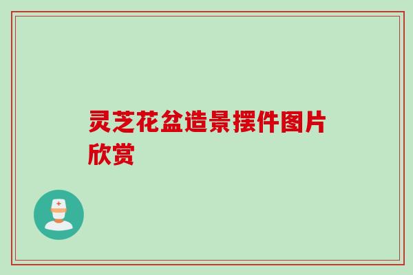 灵芝花盆造景摆件图片欣赏