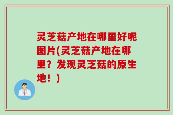 灵芝菇产地在哪里好呢图片(灵芝菇产地在哪里？发现灵芝菇的原生地！)