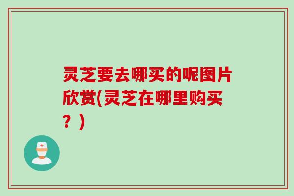 灵芝要去哪买的呢图片欣赏(灵芝在哪里购买？)