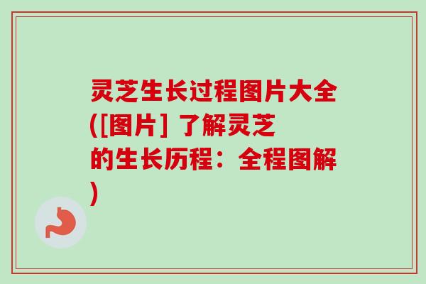灵芝生长过程图片大全([图片] 了解灵芝的生长历程：全程图解)