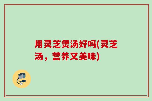 用灵芝煲汤好吗(灵芝汤，营养又美味)