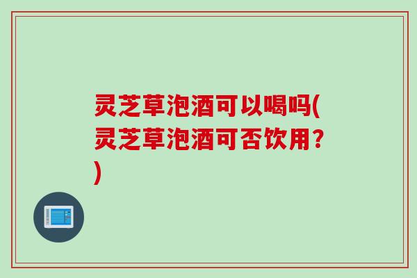 灵芝草泡酒可以喝吗(灵芝草泡酒可否饮用?) 灵芝草泡酒可以喝吗(灵芝草泡酒可否饮用?)