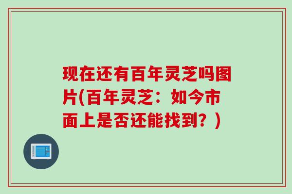 现在还有百年灵芝吗图片(百年灵芝：如今市面上是否还能找到？)
