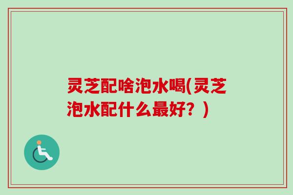 灵芝配啥泡水喝(灵芝泡水配什么最好？)