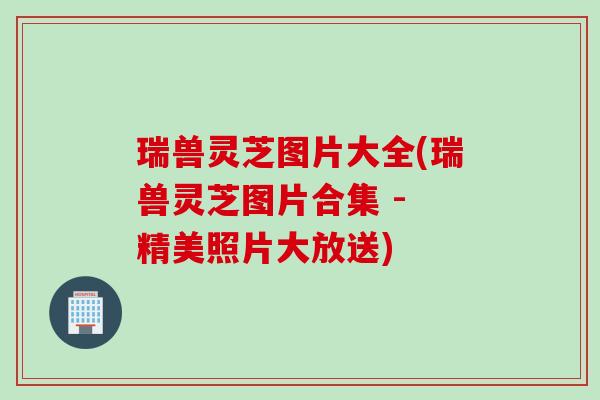 瑞兽灵芝图片大全(瑞兽灵芝图片合集 - 精美照片大放送)