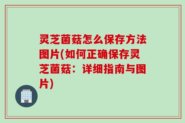 灵芝菌菇怎么保存方法图片(如何正确保存灵芝菌菇:详细指南与图片) 灵芝菌菇怎么保存方法图片(如何正确保存灵芝菌菇:详细指南与图片)