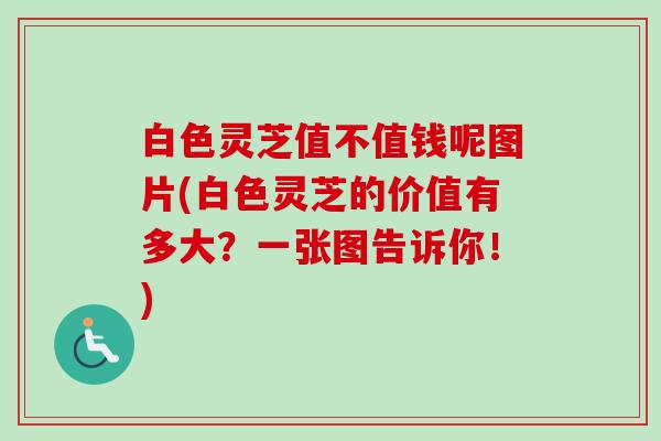 白色灵芝值不值钱呢图片(白色灵芝的价值有多大？一张图告诉你！)