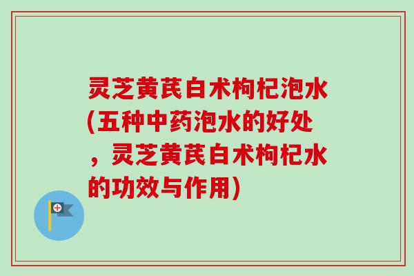 灵芝黄芪白术枸杞泡水(五种中药泡水的好处，灵芝黄芪白术枸杞水的功效与作用)