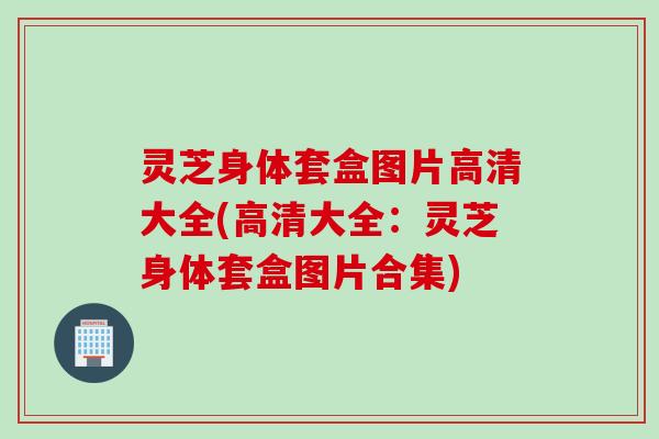 灵芝身体套盒图片高清大全(高清大全：灵芝身体套盒图片合集)