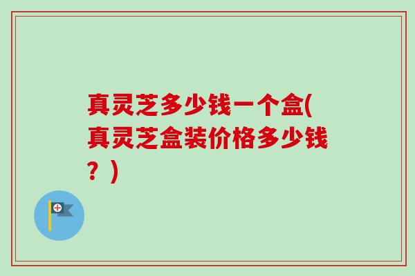 真灵芝多少钱一个盒(真灵芝盒装价格多少钱?) 真灵芝多少钱一个盒(真灵芝盒装价格多少钱?)