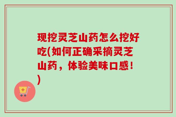 现挖灵芝山药怎么挖好吃(如何正确采摘灵芝山药，体验美味口感！)