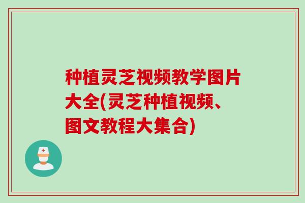 种植灵芝视频教学图片大全(灵芝种植视频、图文教程大集合)