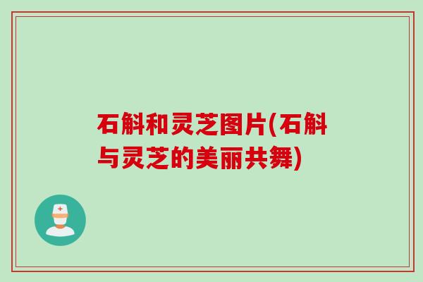 石斛和灵芝图片(石斛与灵芝的美丽共舞)