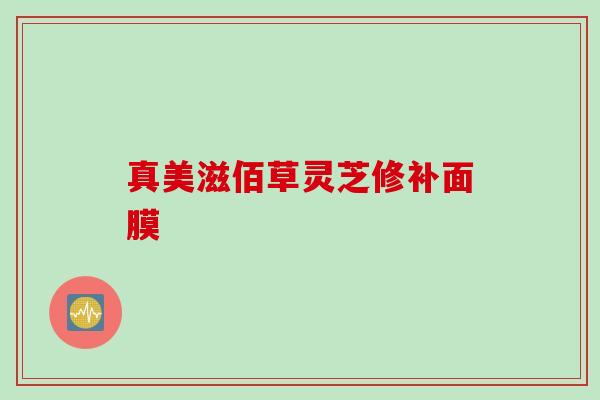 真美滋佰草灵芝修补面膜