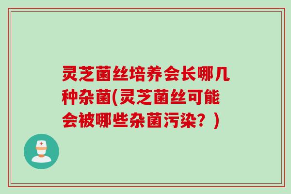 灵芝菌丝培养会长哪几种杂菌(灵芝菌丝可能会被哪些杂菌污染？)