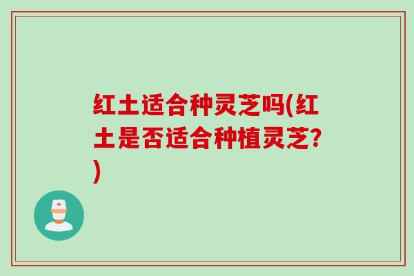 红土适合种灵芝吗(红土是否适合种植灵芝？)