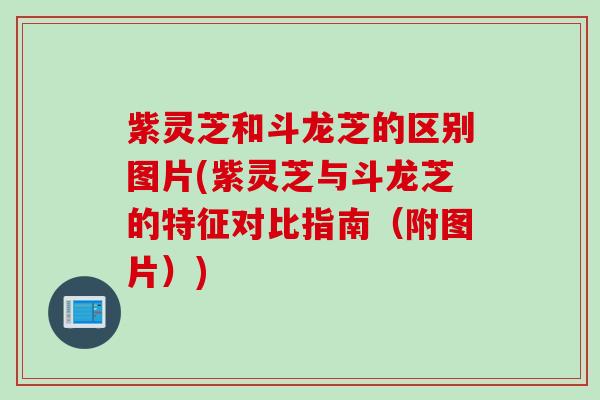 紫灵芝和斗龙芝的区别图片(紫灵芝与斗龙芝的特征对比指南（附图片）)