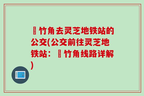 簕竹角去灵芝地铁站的公交(公交前往灵芝地铁站：簕竹角线路详解)