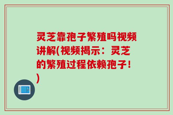 灵芝靠孢子繁殖吗视频讲解(视频揭示：灵芝的繁殖过程依赖孢子！)