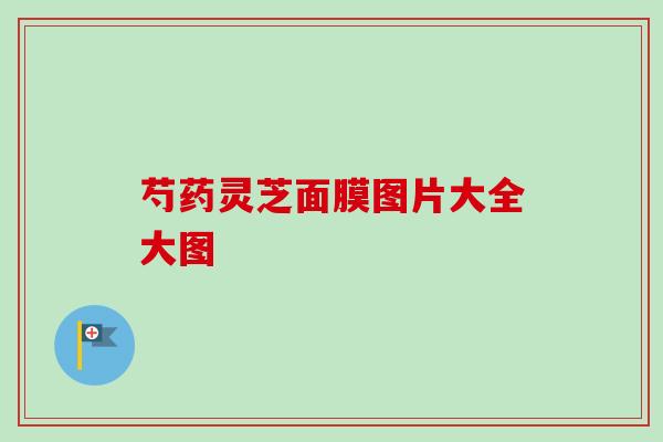 芍药灵芝面膜图片大全大图 芍药灵芝面膜图片大全大图