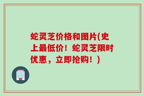 蛇灵芝价格和图片(史上最低价！蛇灵芝限时优惠，立即抢购！)