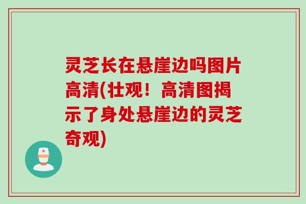 灵芝长在悬崖边吗图片高清(壮观！高清图揭示了身处悬崖边的灵芝奇观)