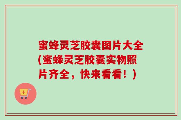 蜜蜂灵芝胶囊图片大全(蜜蜂灵芝胶囊实物照片齐全，快来看看！)