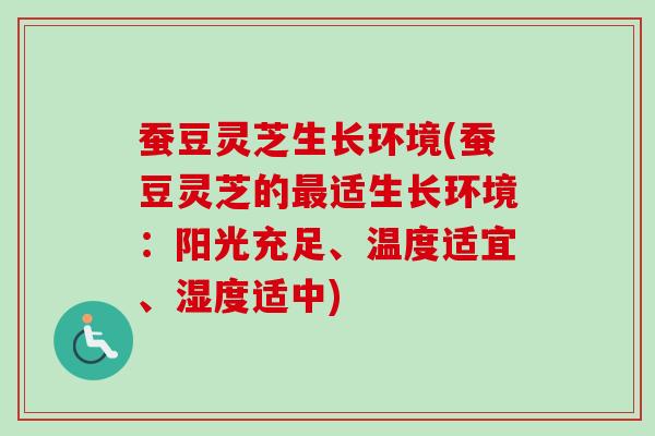 蚕豆灵芝生长环境(蚕豆灵芝的适生长环境:阳光充足、温度适宜、湿度适中) 蚕豆灵芝生长环境(蚕豆灵芝的适生长环境:阳光充足、温度适宜、湿度适中)