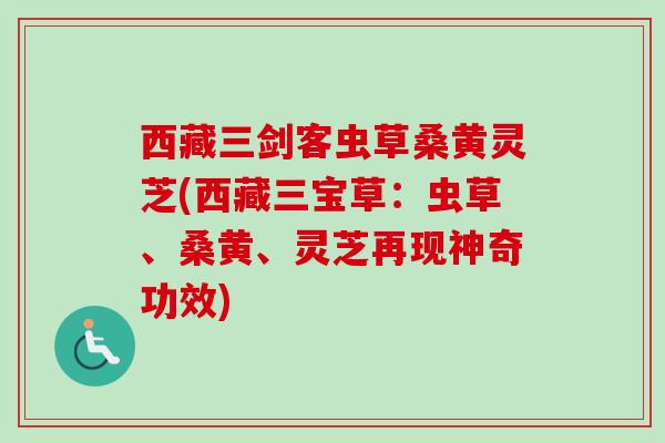 西藏三剑客虫草桑黄灵芝(西藏三宝草:虫草、桑黄、灵芝再现神奇功效) 西藏三剑客虫草桑黄灵芝(西藏三宝草:虫草、桑黄、灵芝再现神奇功效)
