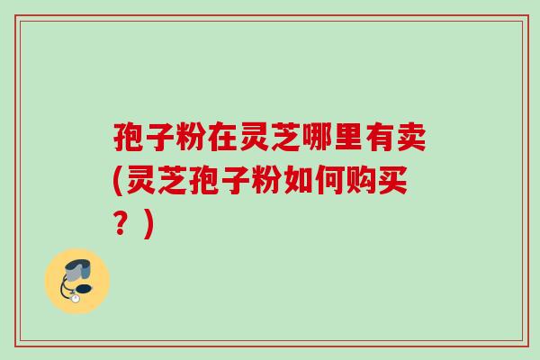 孢子粉在灵芝哪里有卖(灵芝孢子粉如何购买？)