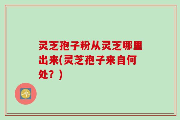 灵芝孢子粉从灵芝哪里出来(灵芝孢子来自何处？)