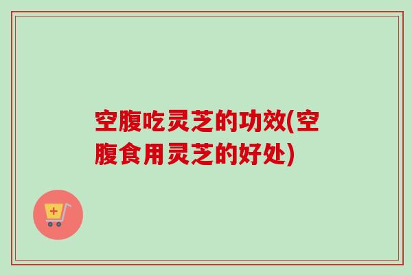 空腹吃灵芝的功效(空腹食用灵芝的好处)