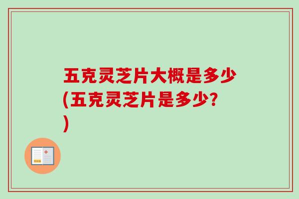 五克灵芝片大概是多少(五克灵芝片是多少？)