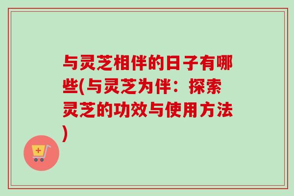 与灵芝相伴的日子有哪些(与灵芝为伴：探索灵芝的功效与使用方法)